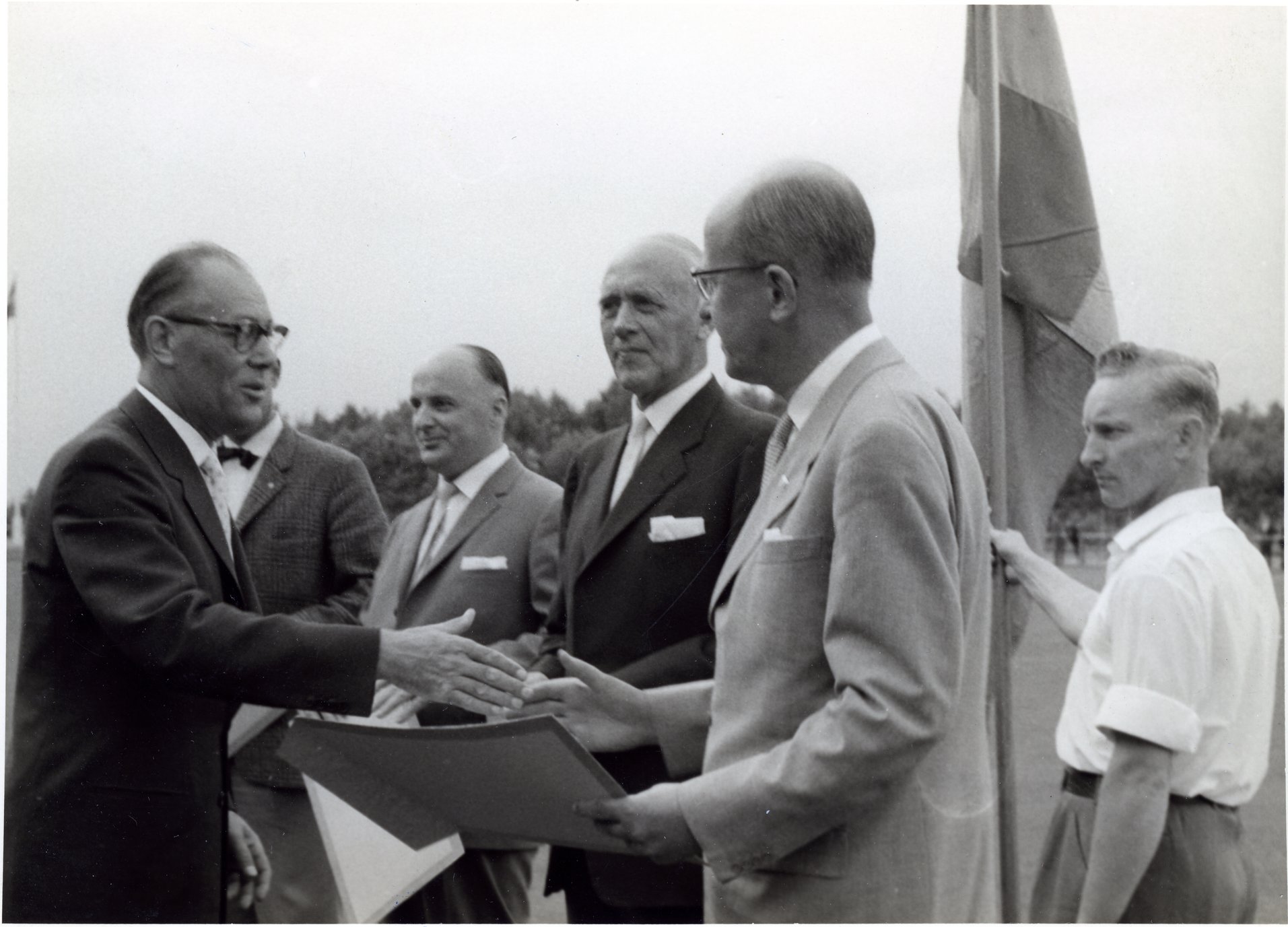 Bromölla Invigning av Strandängen Idrottsplats 1960