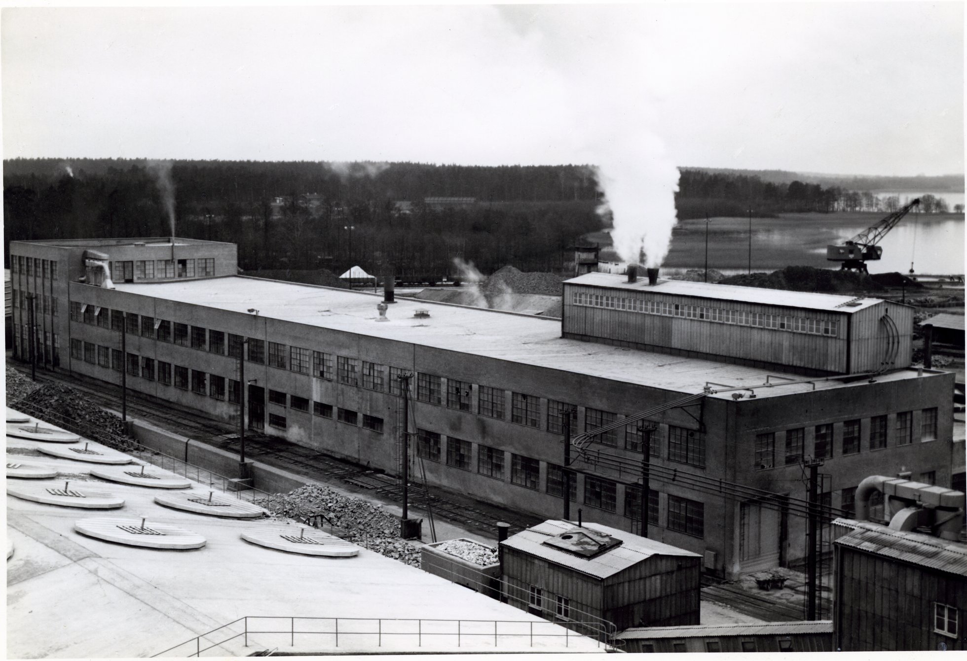 Fabrik Iföverken Golvplattfabriken 1962