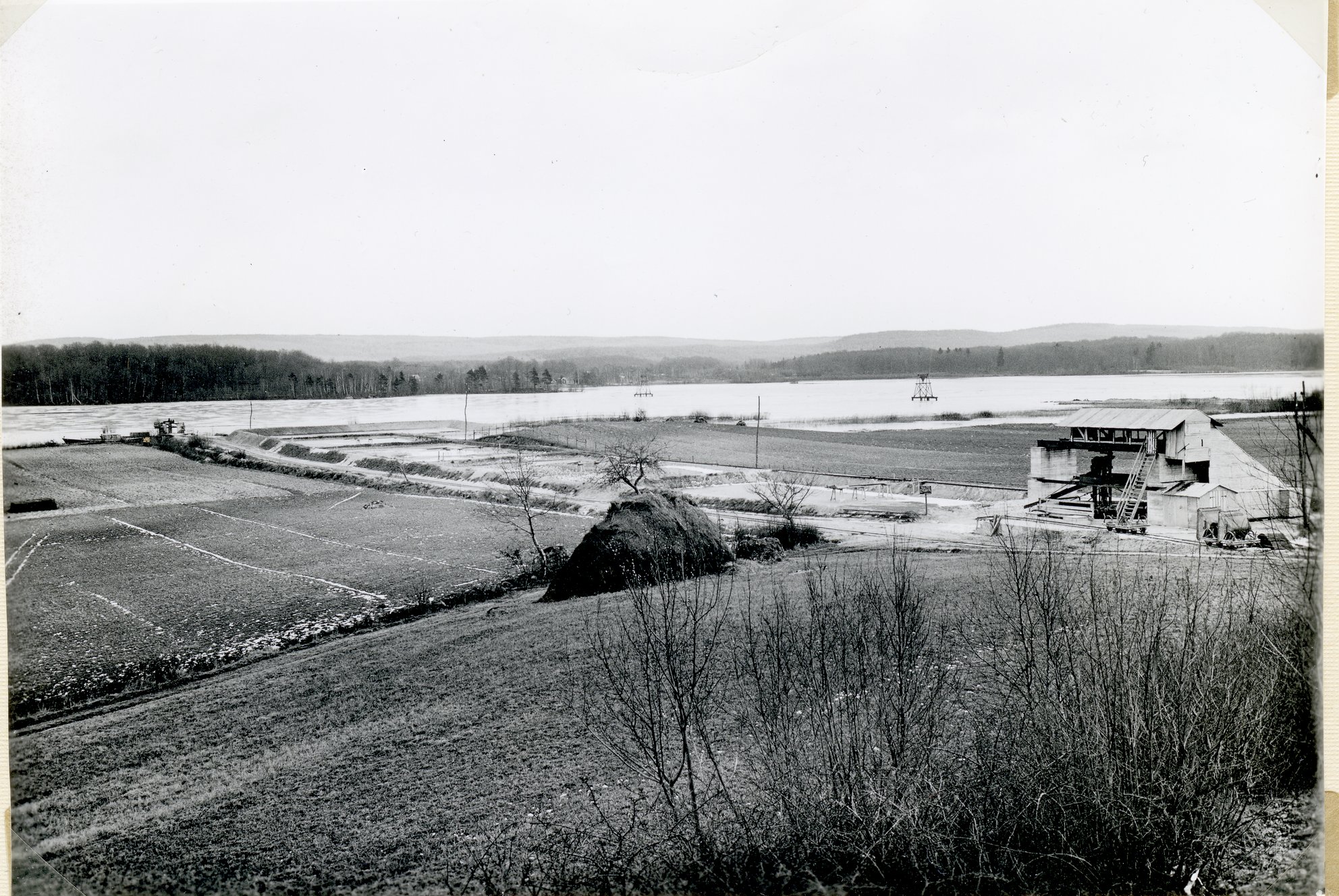 Fabrik Iföverken Lerslamning Ishavslera vid Näsum 1930-tal