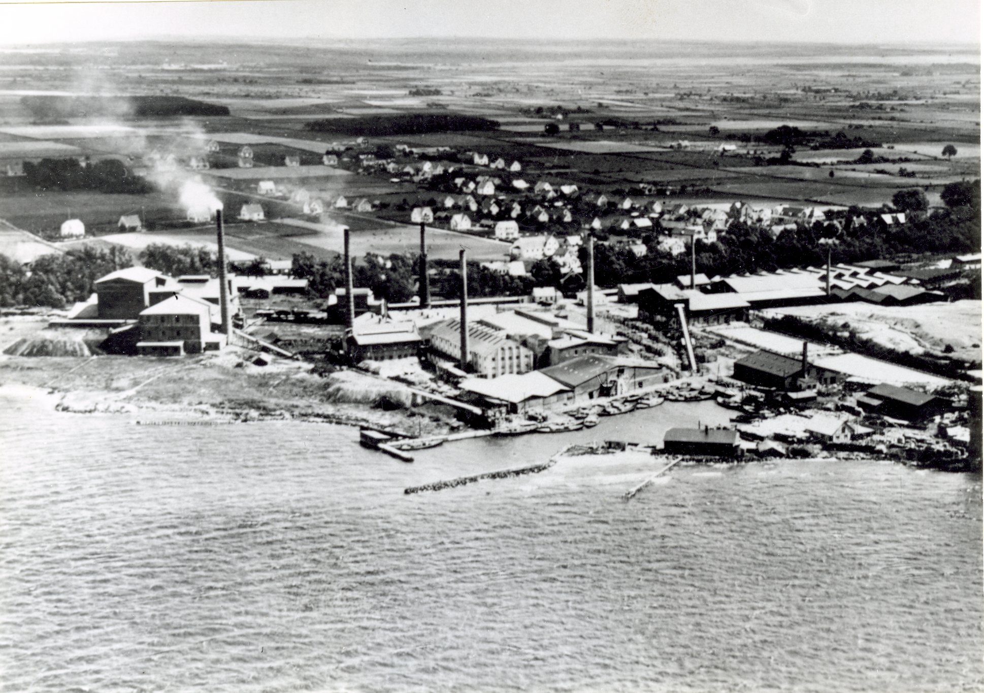 Fabrik Iföverken Flygfoto Bromölla 1920