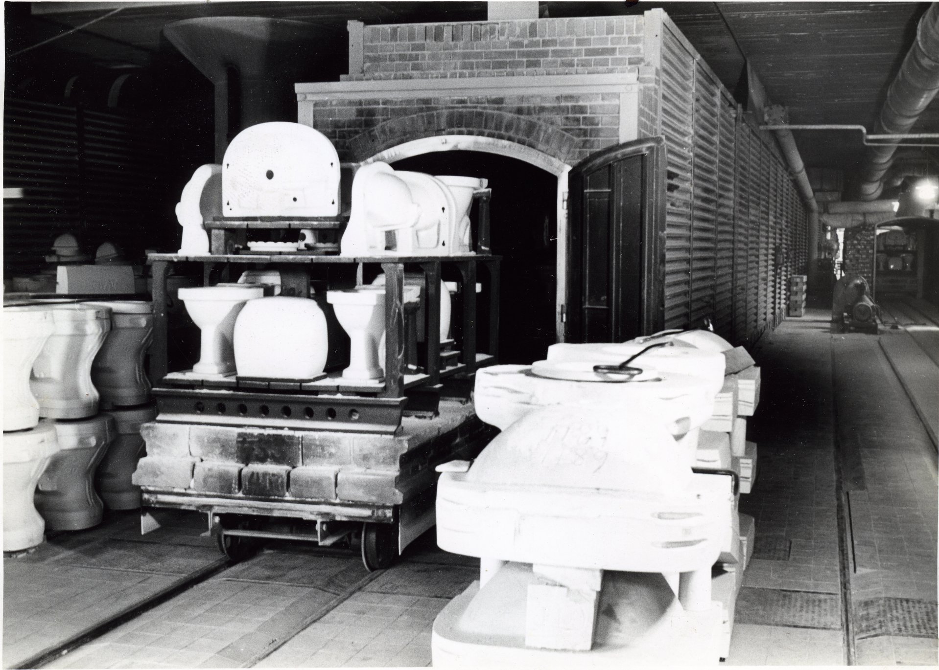 Fabrik Iföverken Sanitetsgodsfabriken Tunnelugn 1940