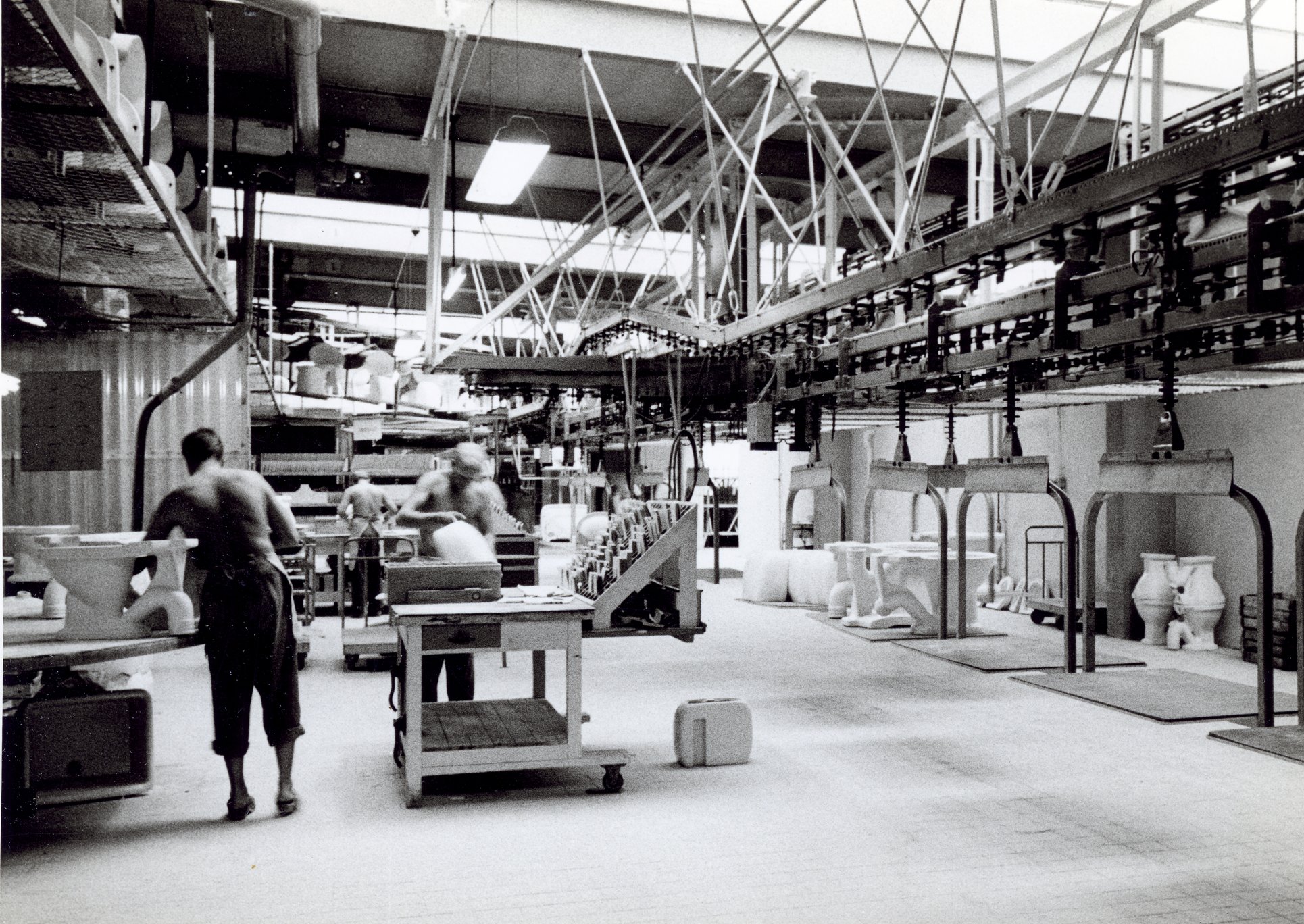 Fabrik Iföverken Sanitetsgodsfabriken Syning 1950