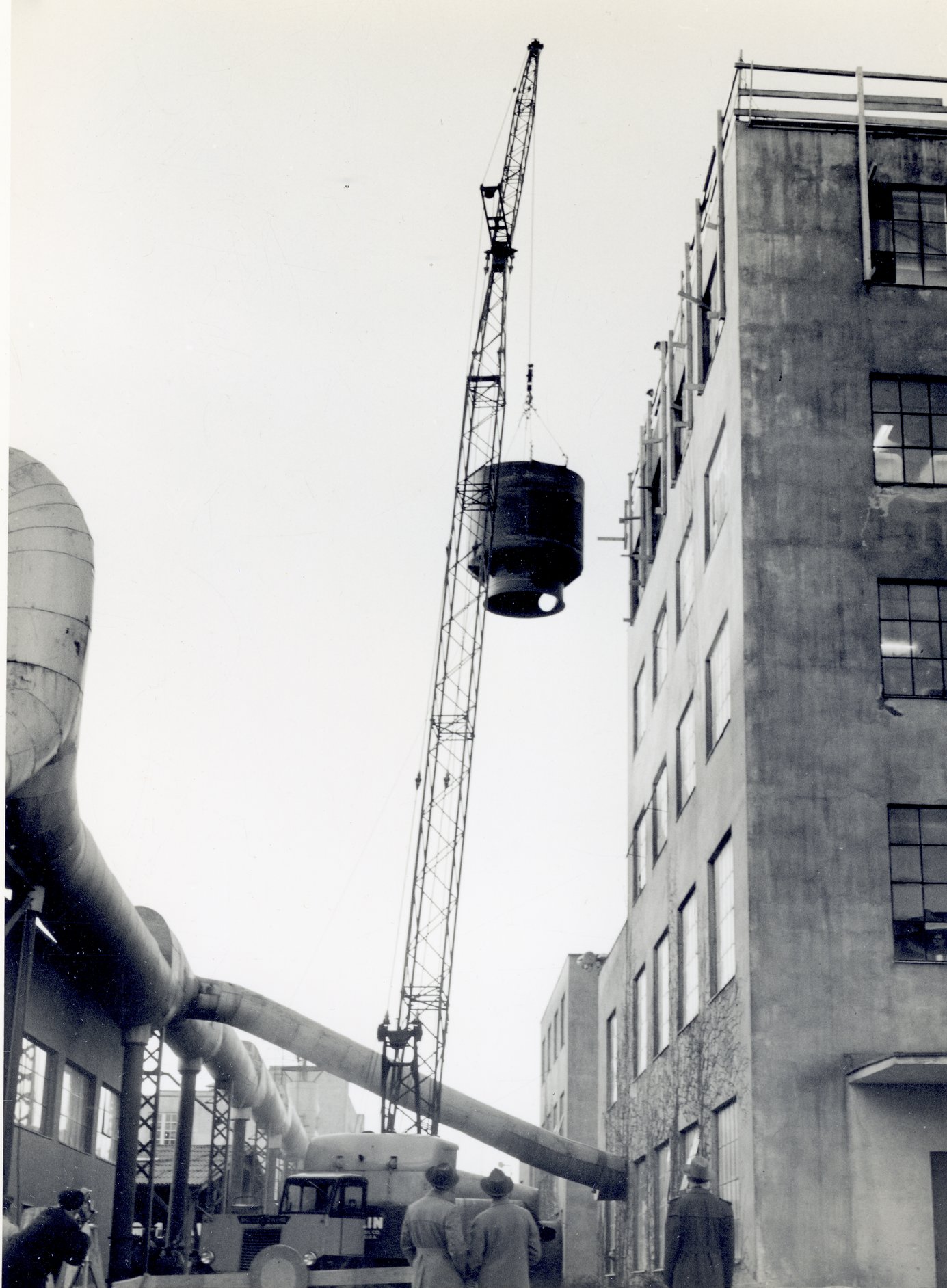 Fabrik Iföverken Sanitetsgodsfabriken Påbyggnation 1961