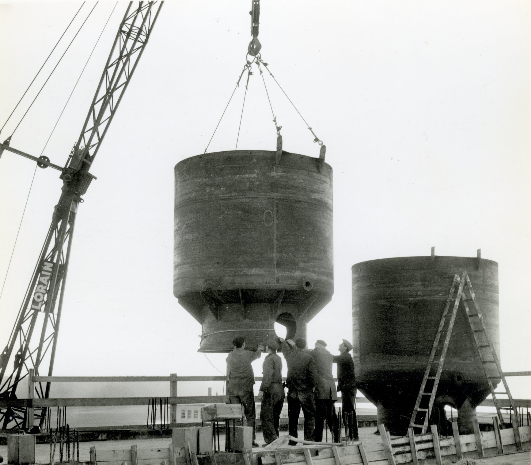 Fabrik Iföverken Sanitetsgodsfabriken Massatankar Övrevån 1961