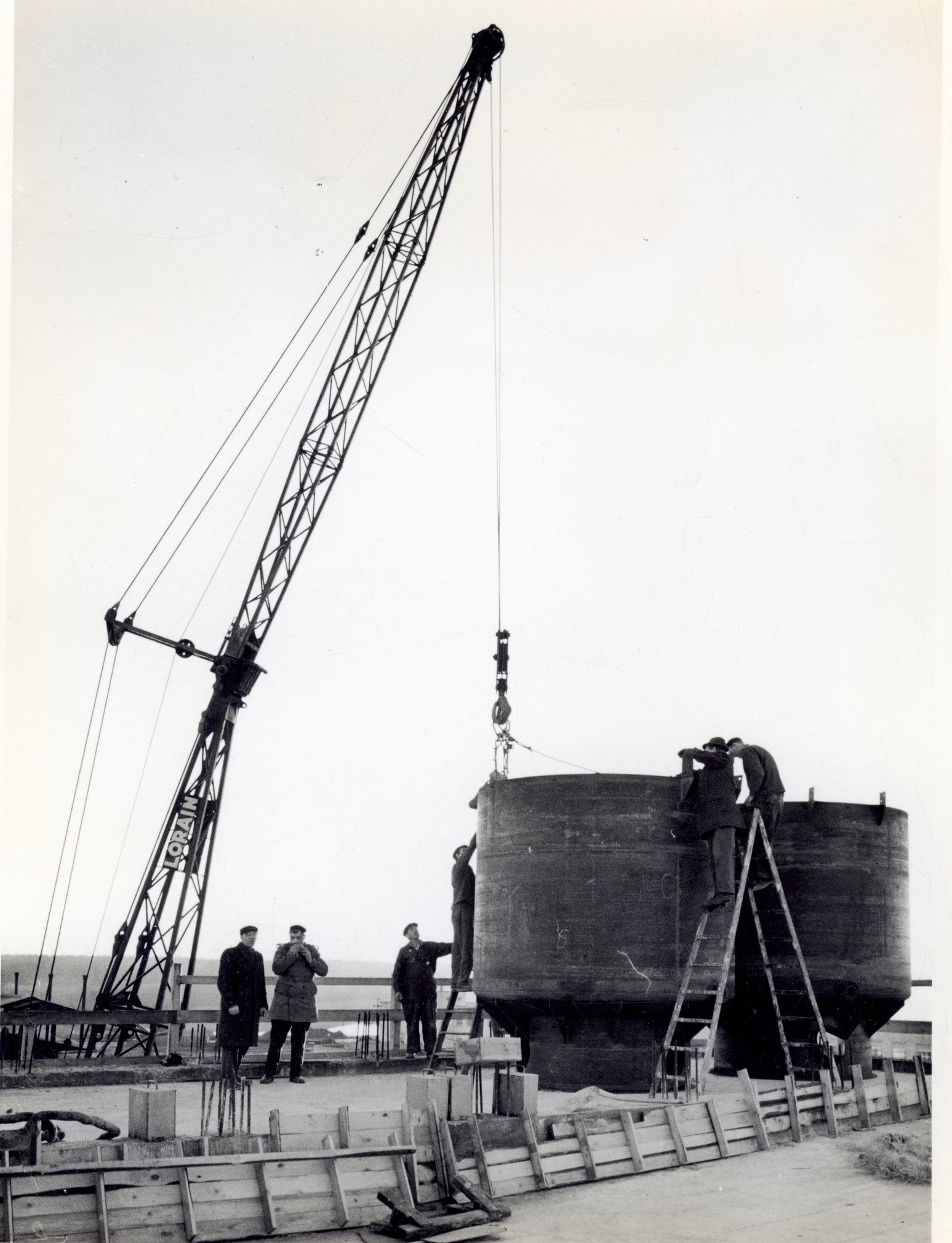 Fabrik Iföverken Sanitetsgodsfabriken Massatankar Övrevån 1961