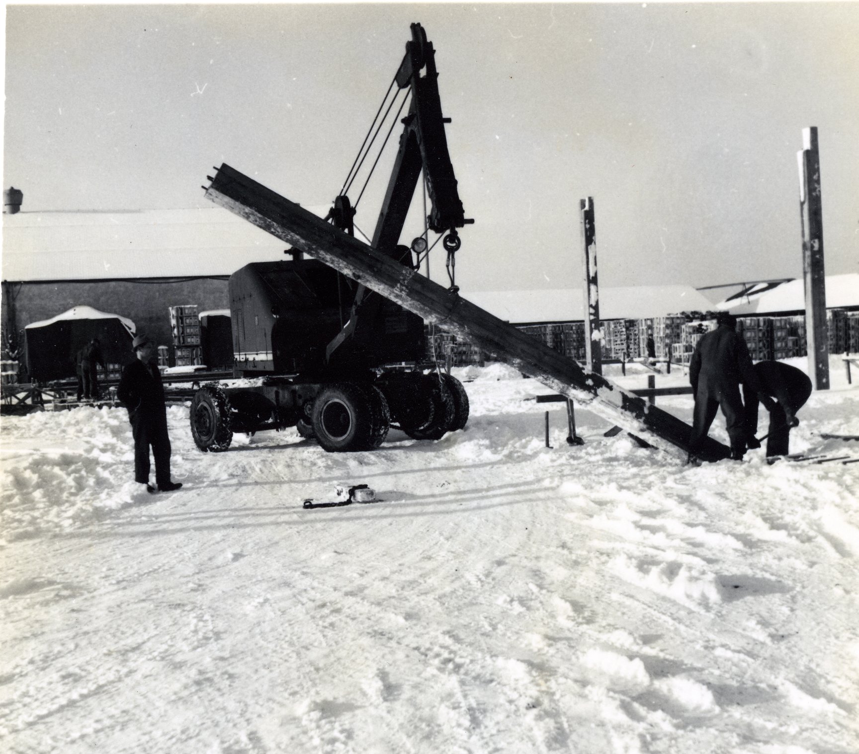 Fabrik Iföverken Isolatorfabriken Kallagerbyggnad 1961