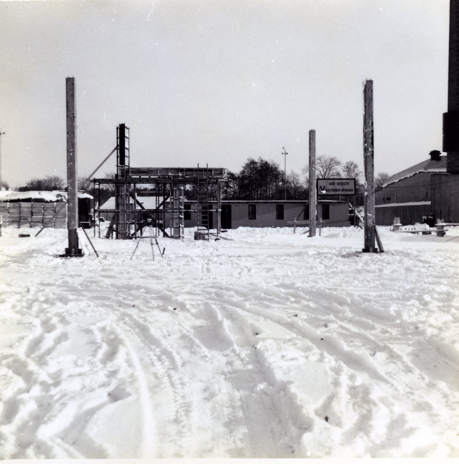 Fabrik Iföverken Isolatorfabriken Kallagerbyggnad 1961