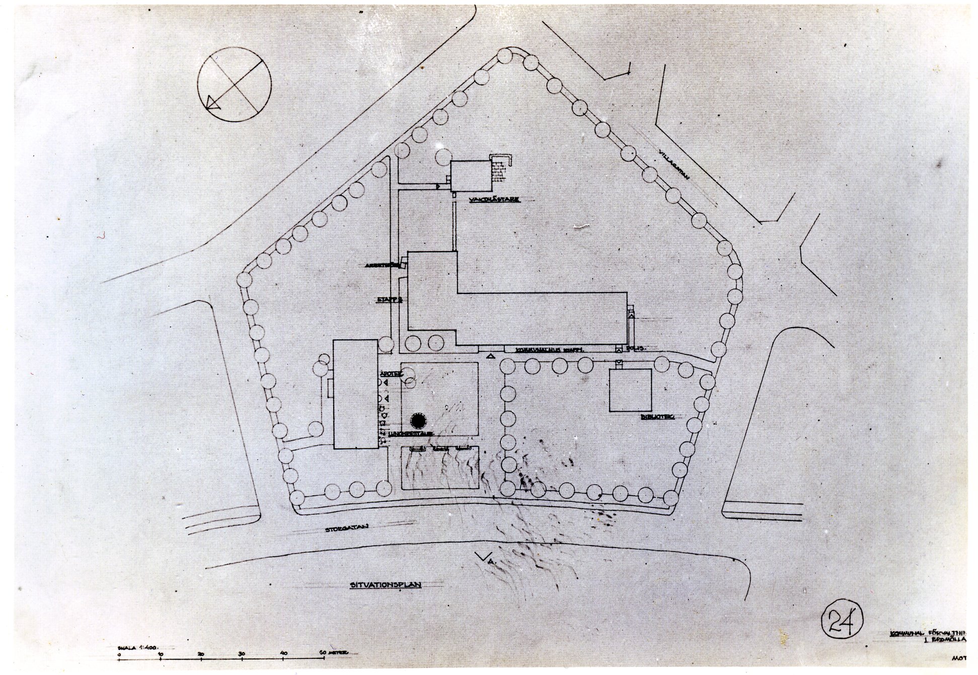 Bromölla Förslag till Kommunhus Slutet 1950-tal