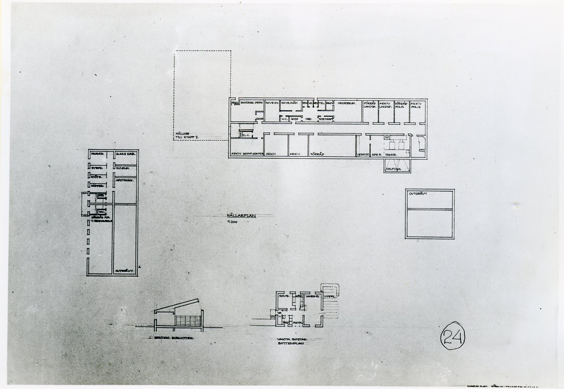 Bromölla Förslag till Kommunhus Slutet 1950-tal