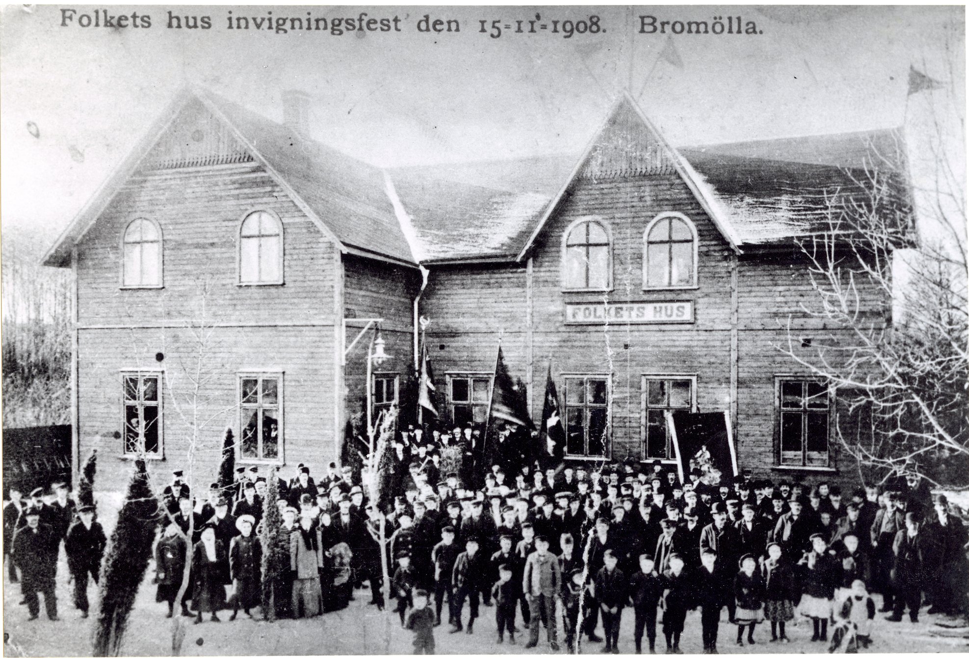 Bromölla Folkets Hus Invigningsfest 15/11 1908