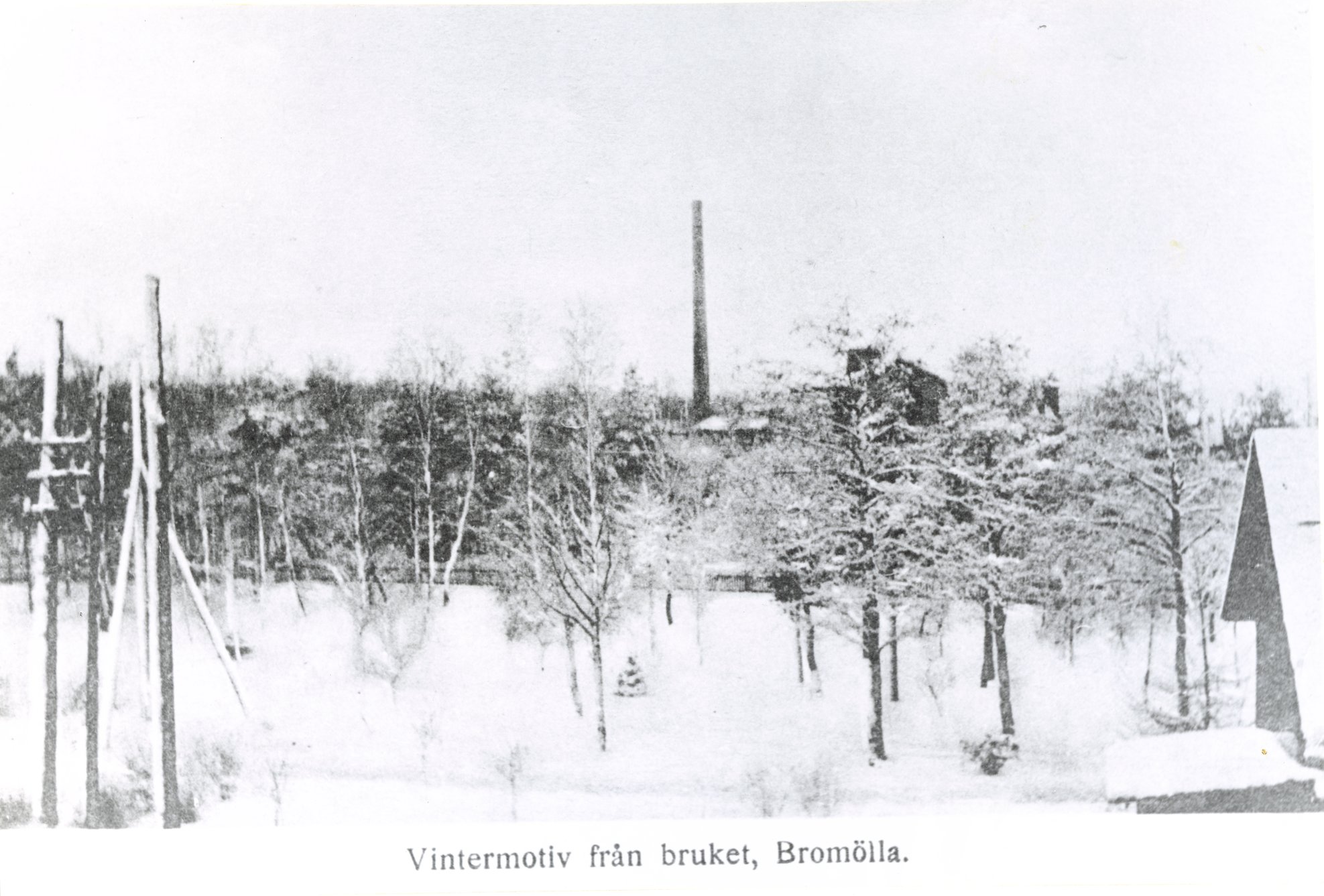 Bromölla Vintermotiv mot Bruket 1910