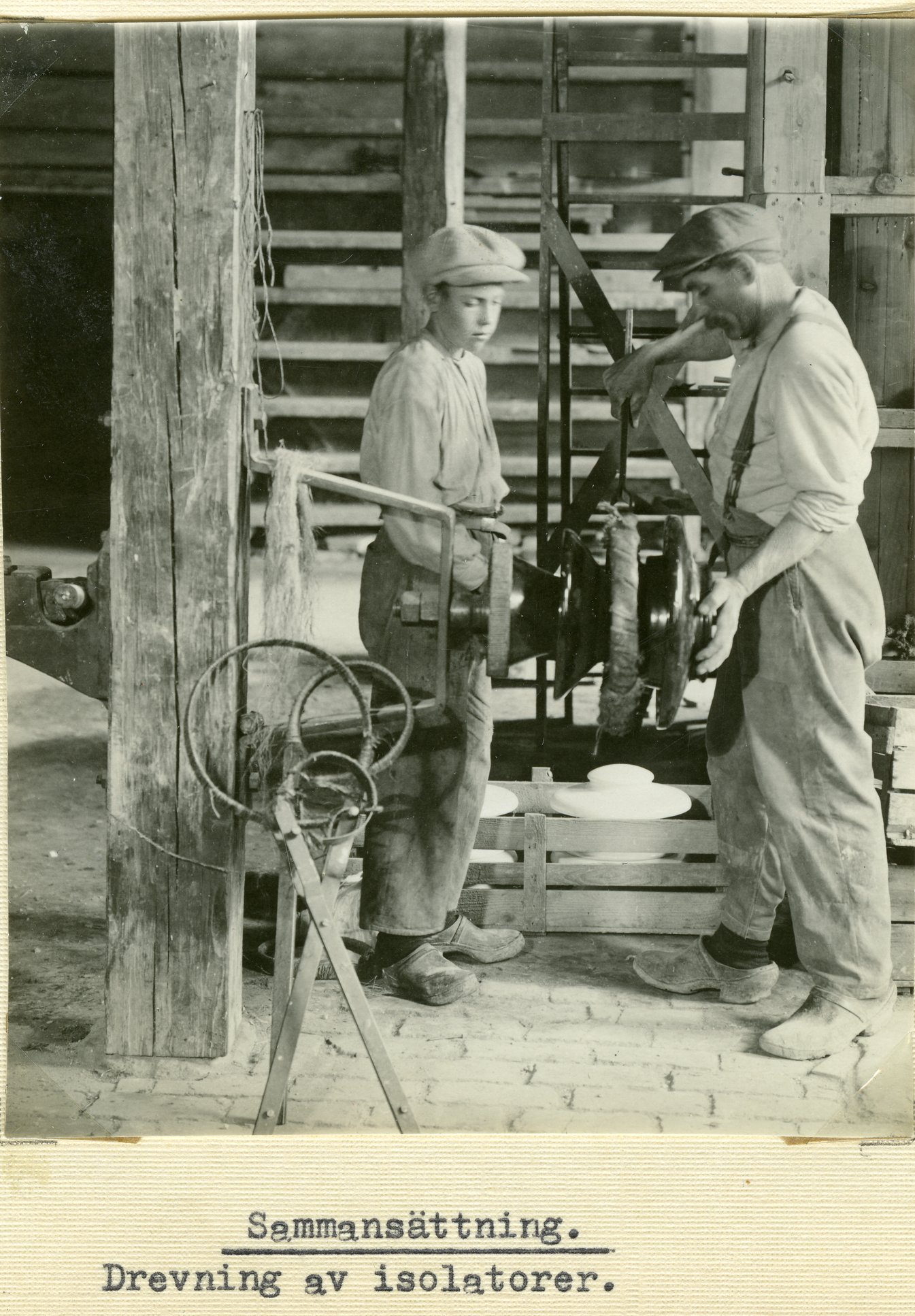 Fabrik Isolatorfabriken Isolatorer Sammansättning 1920