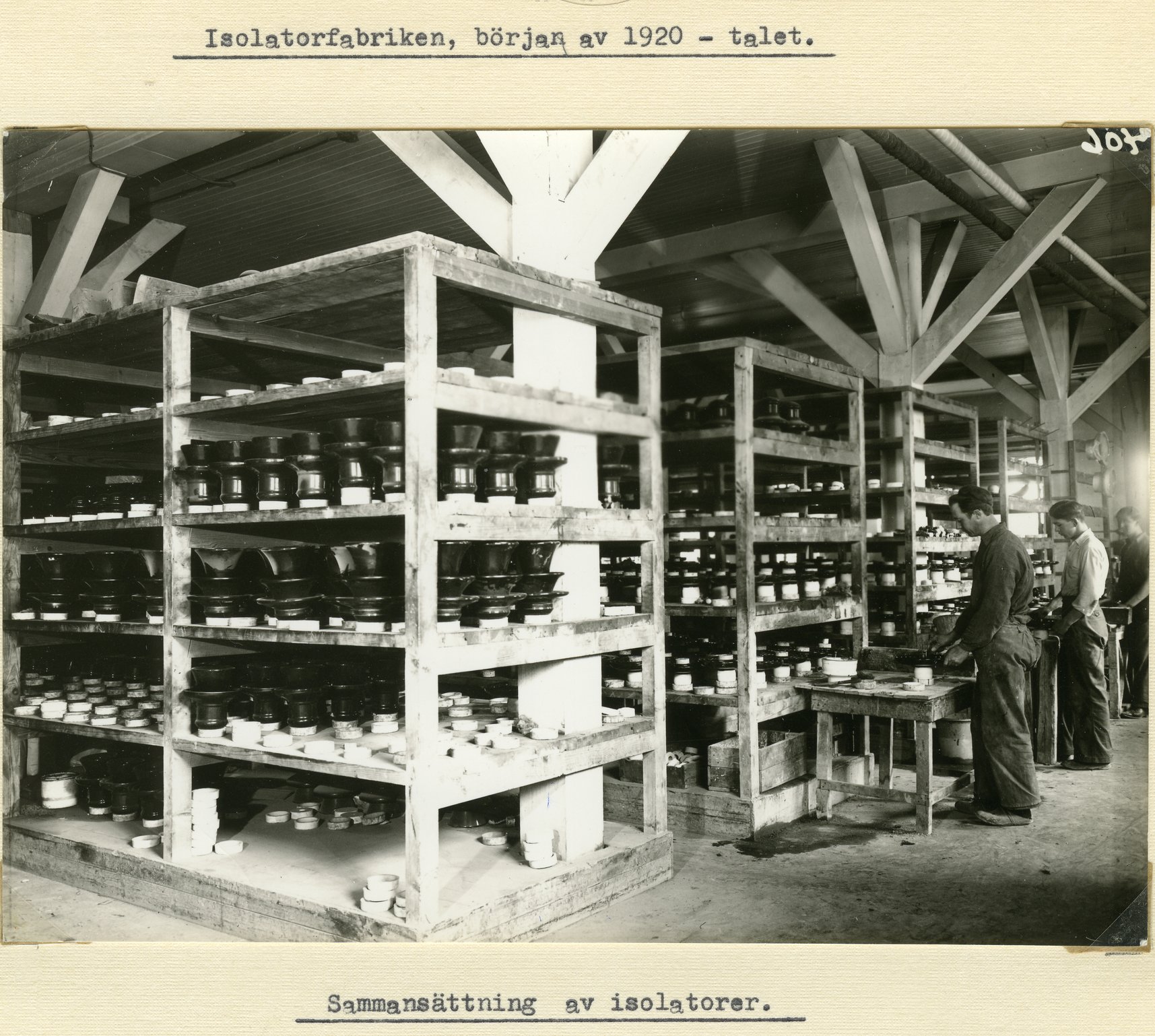 Fabrik Isolatorfabriken Isolatorer Sammansättning 1920