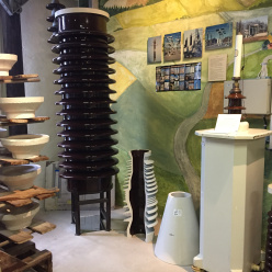 Iföverkens Industrimuseum utställning Isolatorer