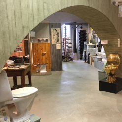 Ifövverkens Industrimuseum utställning Sanitetgods