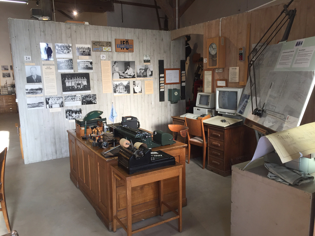 Iföverkens Industrimuseum utställning Kontor 2