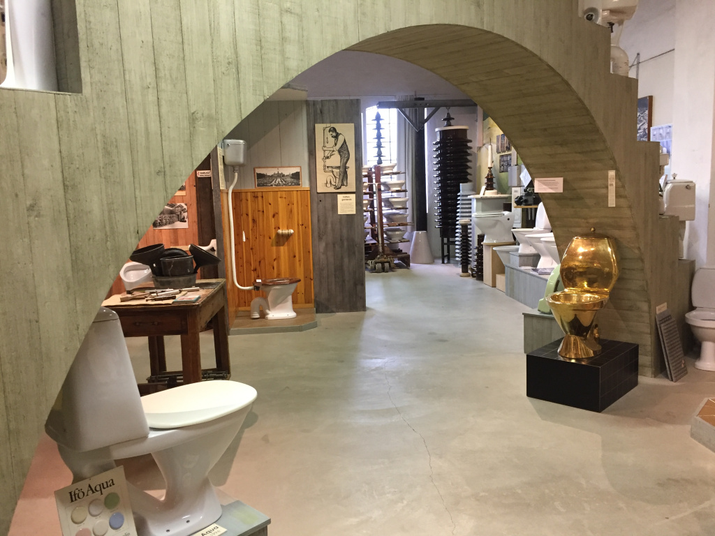 Ifövverkens Industrimuseum utställning Sanitetgods