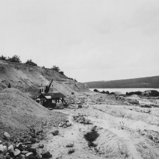 Ivö Kalk o Kaolinbrott Kross mot väster 1930