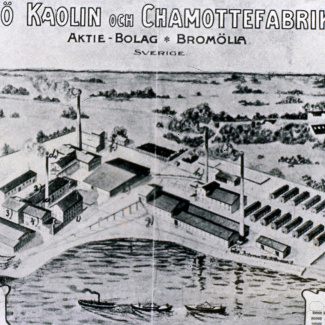 Fabrik Ifö Kaolin & Chamottefabriks AB 1904