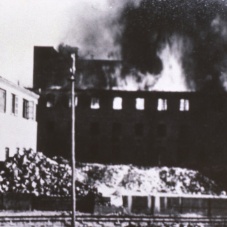 Fabrik Ifö Cementfabriks AB, AB Ifö Chamotte & Kaolinverk  Chamottefabriken Brand 1914