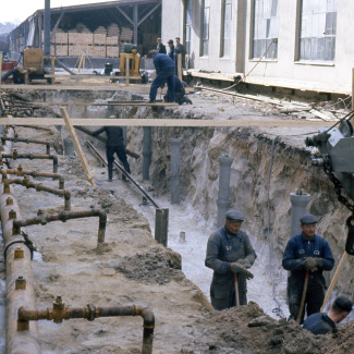 Fabrik Iföverken Värmeledning Kulvert 1970