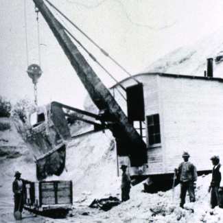 Ivö Lastning Kalk Grävmaskin Ivö klack 1920