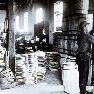 Fabrik Iföverken Tunbinderiet Cementtunnor 1920