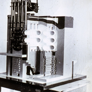 Fabrik Iföverken Gasgenerator Retort Modell Baksida Karl Wulff 1927