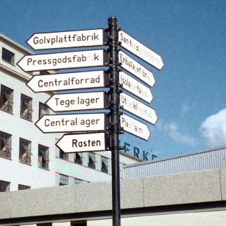Fabrik Iföverken Vägvisare 1970