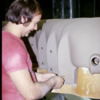 Fabrik SP3 Håltagning konsolhål 1980