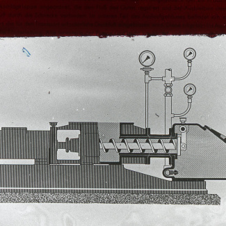 Fabrik Iföverken Isolatorer Vacuumpress Princip Ritning