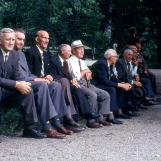 Fabrik Pensionärsutflykt Forsakar Cristinehof 1960