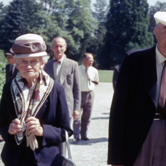 Fabrik Pensionärsutflykt Forsakar Cristinehof 1960