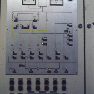 Fabrik Isolatorfabriken Manöverpanel