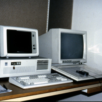 Fabrik Isolatorfabriken PC dator Ritdator 1980