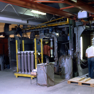 Fabrik Isolatorfabriken Isolatorer Glaseringsboxar 1980