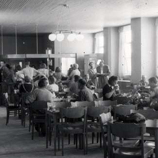 Fabrik Iföverken Matsal Sanitetsgodsfabriken 1950