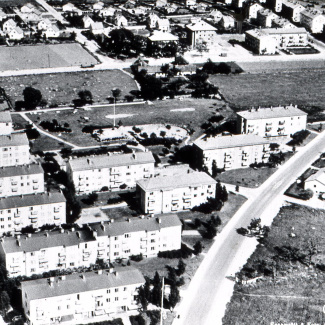 Bromölla Ågatan Tiansväg 1950-tal