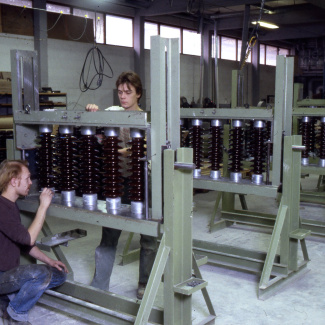 Fabrik Isolatorfabriken Isolatorer Monteringshall
