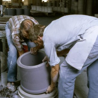 Fabrik Iföverken Isolatorfabriken Drejning 1980