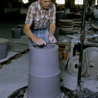 Fabrik Iföverken Isolatorfabriken Drejning 1980