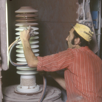 Fabrik Iföverken Isolatorfabriken Glasering 1980