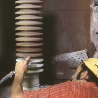 Fabrik Iföverken Isolatorfabriken Glasering 1980