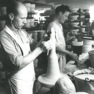 Fabrik Iföverken Isolatorfabriken Drejning 1950