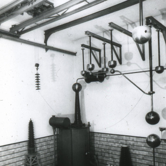 Fabrik Iföverken Isolatorfabriken Högspänningslaboratoriet 1950