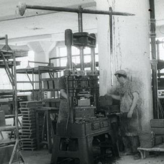 Fabrik Iföverken Chamottetillverkning 1950