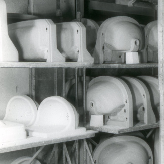 Fabrik Iföverken Sanitetsgodsfabriken Torkning 1950