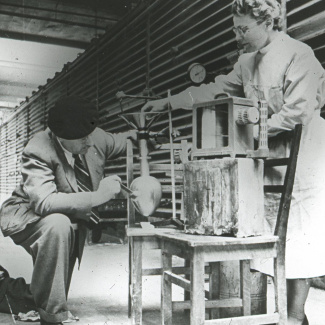 Fabrik Iföverken Företagshällsovård Mätning i Fabrik 1950