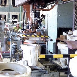 Fabrik Iföverken Sanitetsgodsfabriken SP2 Avformning 1968