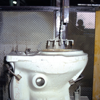 Fabrik Iföverken Sanitetsgodsfabriken SP2 Vatten på Massan 1968